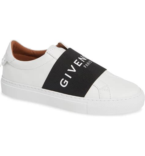 givenchy women's logo strap leather sneakers